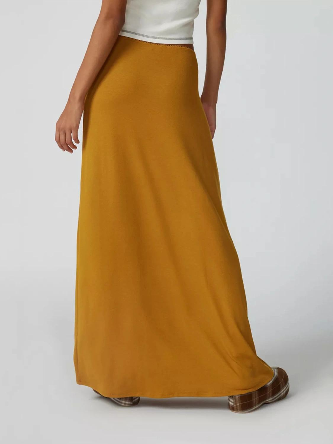 Women's Spring Summer Long Skirt Solid Color Fashion Straight Skirt