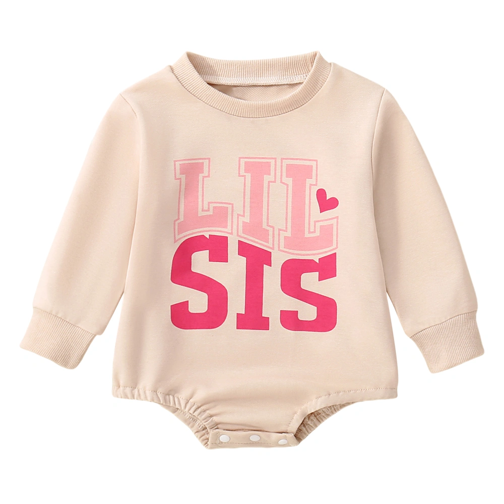 Baby Girls Sweatshirts Rompers Infant Clothes Letter Print Bodysuits