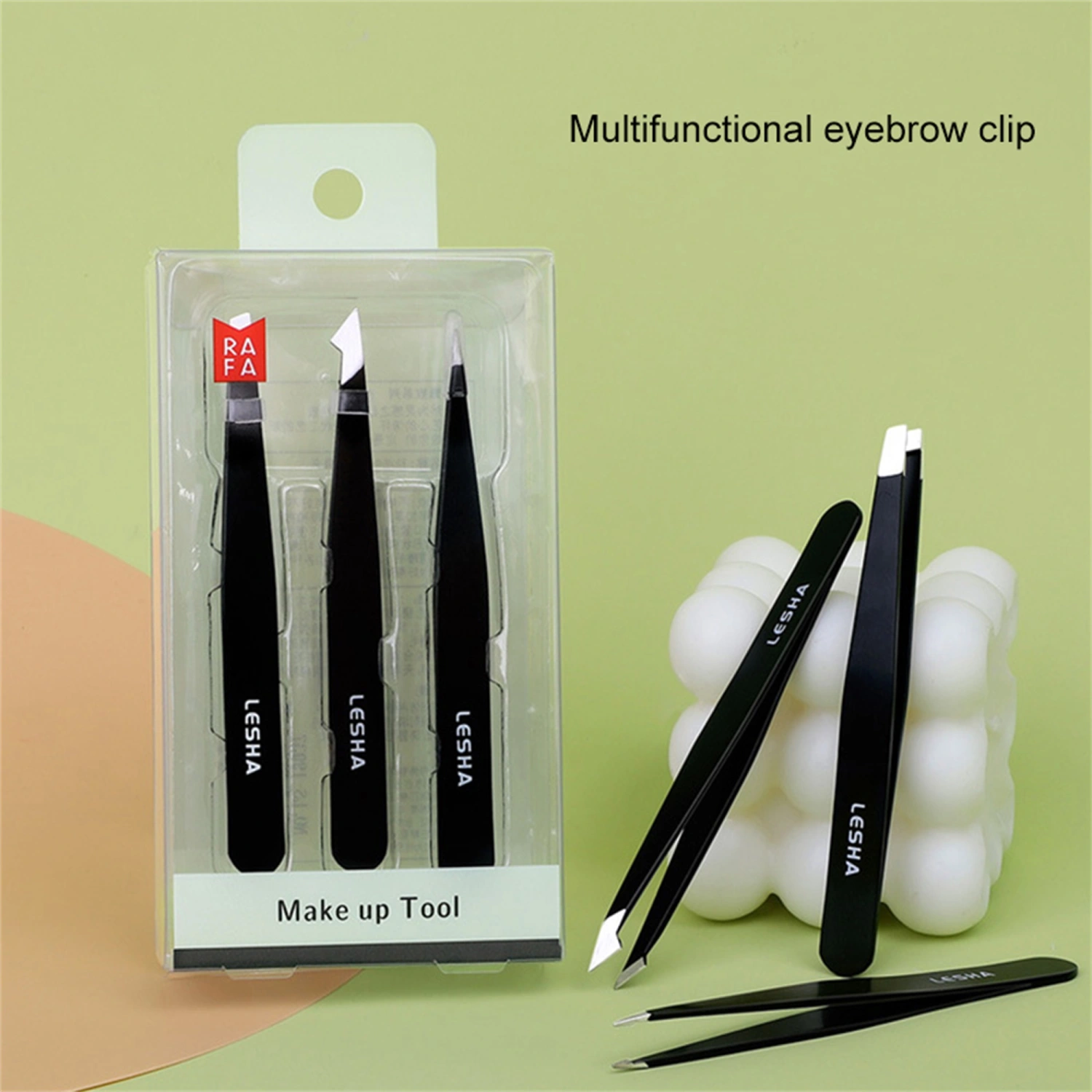 Professional Precision Tweezers Set Stainless Steel Eyebrow Tweezers 