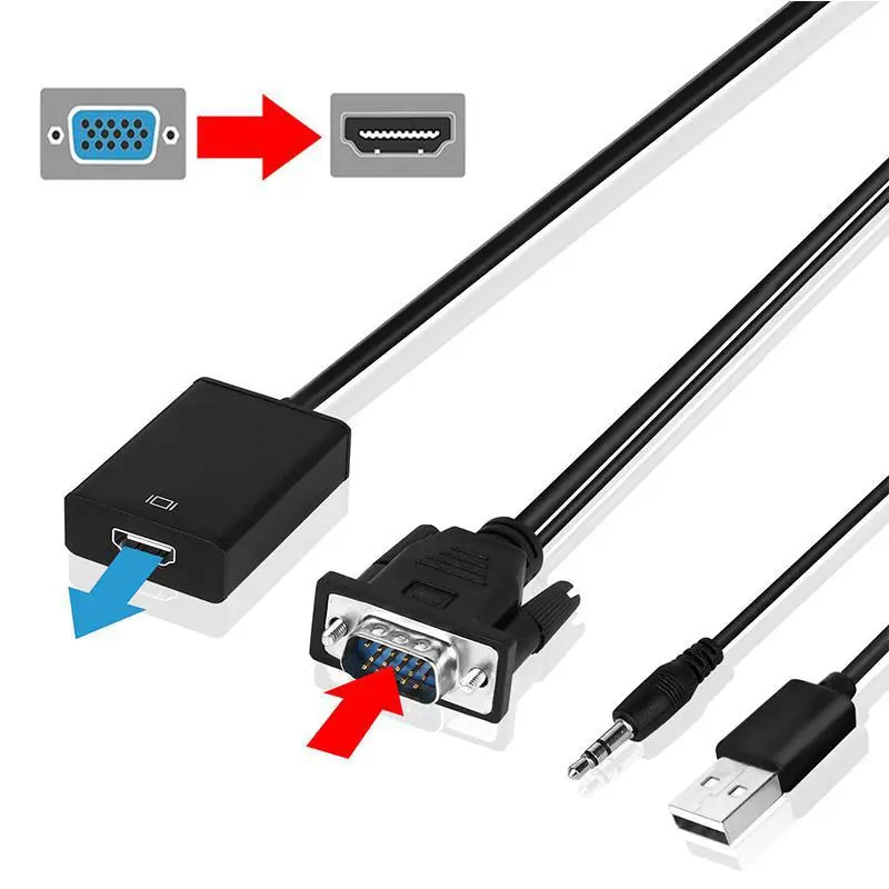 Laptop To HDTV Projector Cable Converter