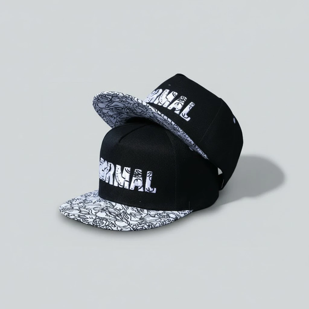 Men's Hip Hop Letter Embroidered Flat Brim Hat