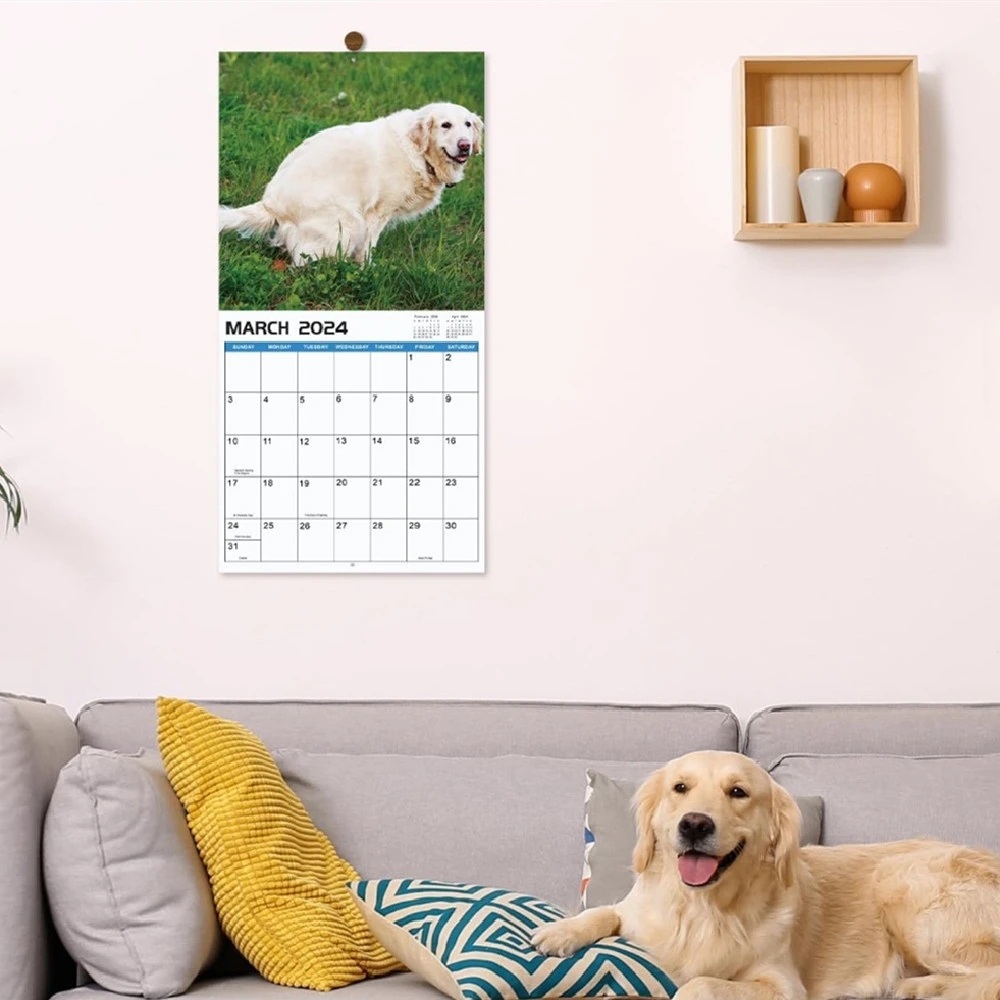 New Year Dog Poop Printing Calendar