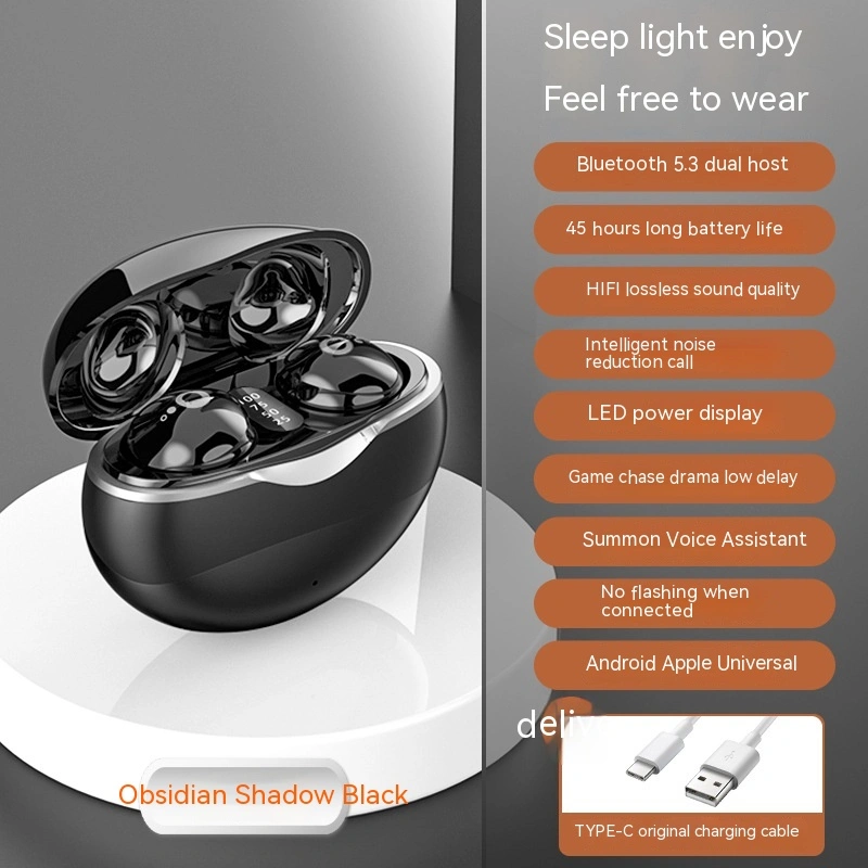 Mini Invisible Plastic Private Model Bluetooth Headset Ultra-long Life Battery