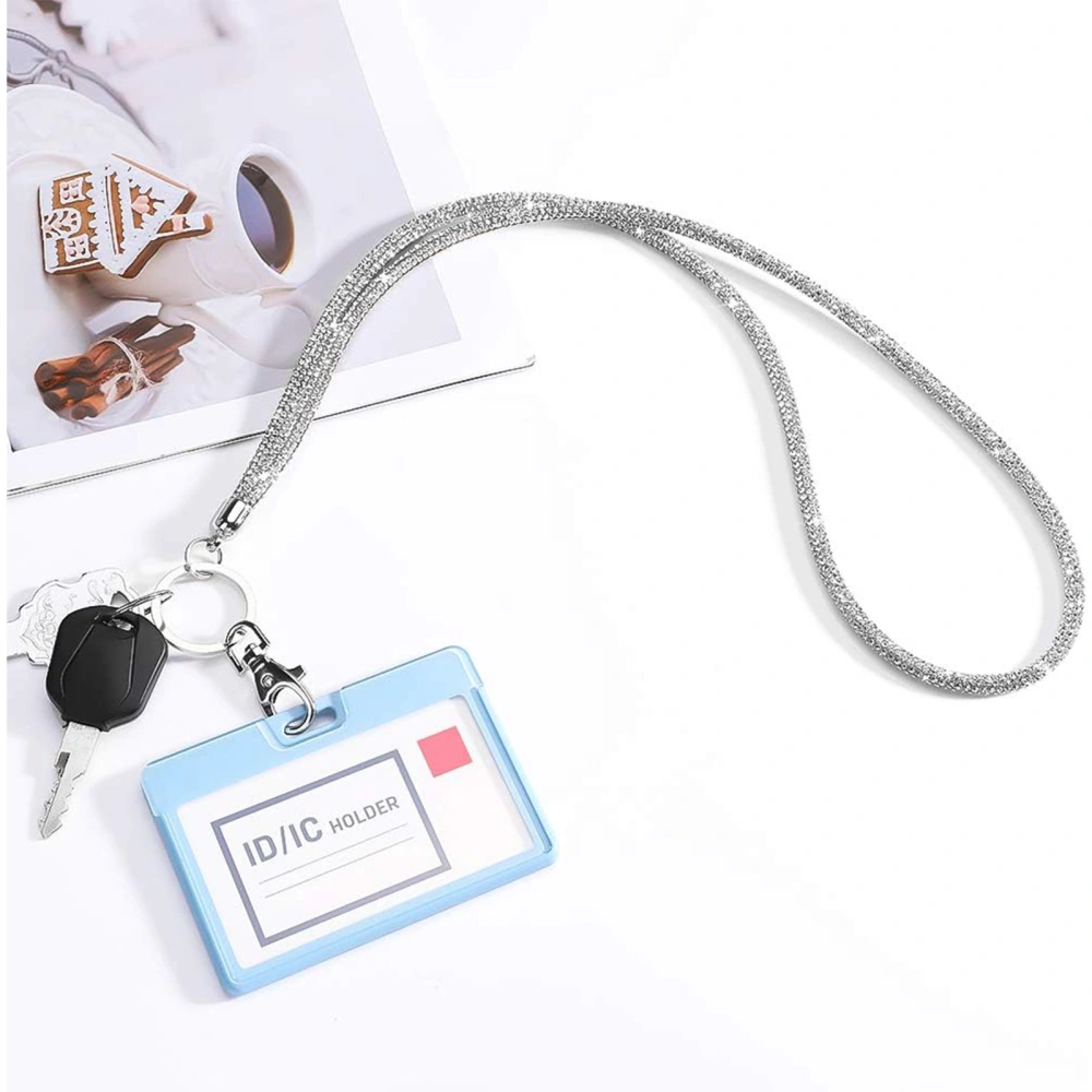 Office Keychain Diamond ID Card Mobile Phone Lanyard