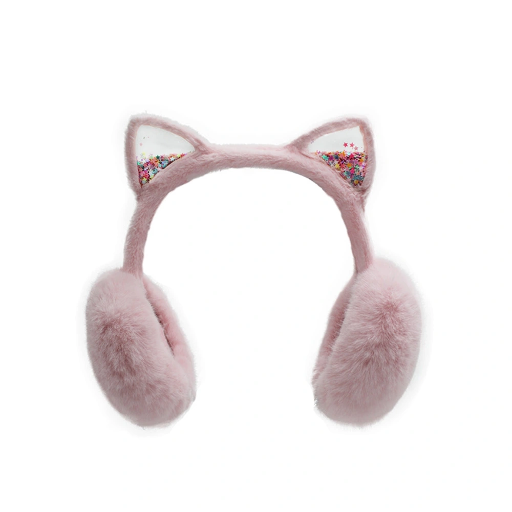 Winter Warm Earmuffs for Women Girls Foldable Cat Ear Muffs Warmers 