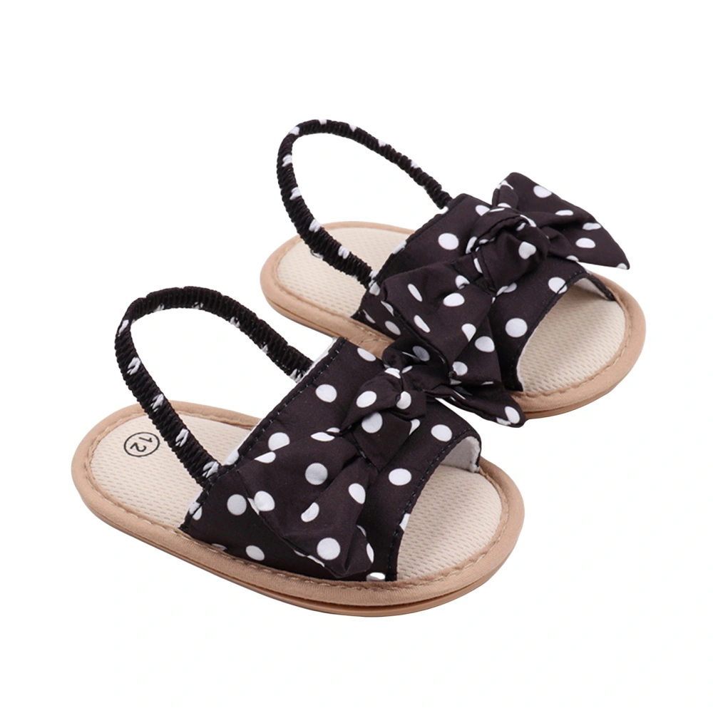 Infant Baby Girls Sandals Dot Bowknot Anti-Slip Soft Sole Shoes