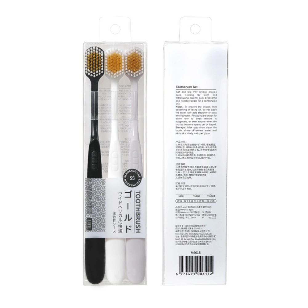 Extra Soft Toothbrush for Sensitive Teeth, Wide Head Soft Toothbrushes