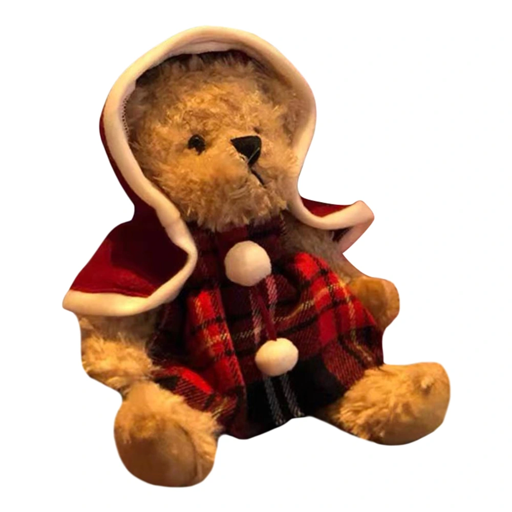 Christmas Bear Stuffed Animal with Classic Outfit Couple Gifts