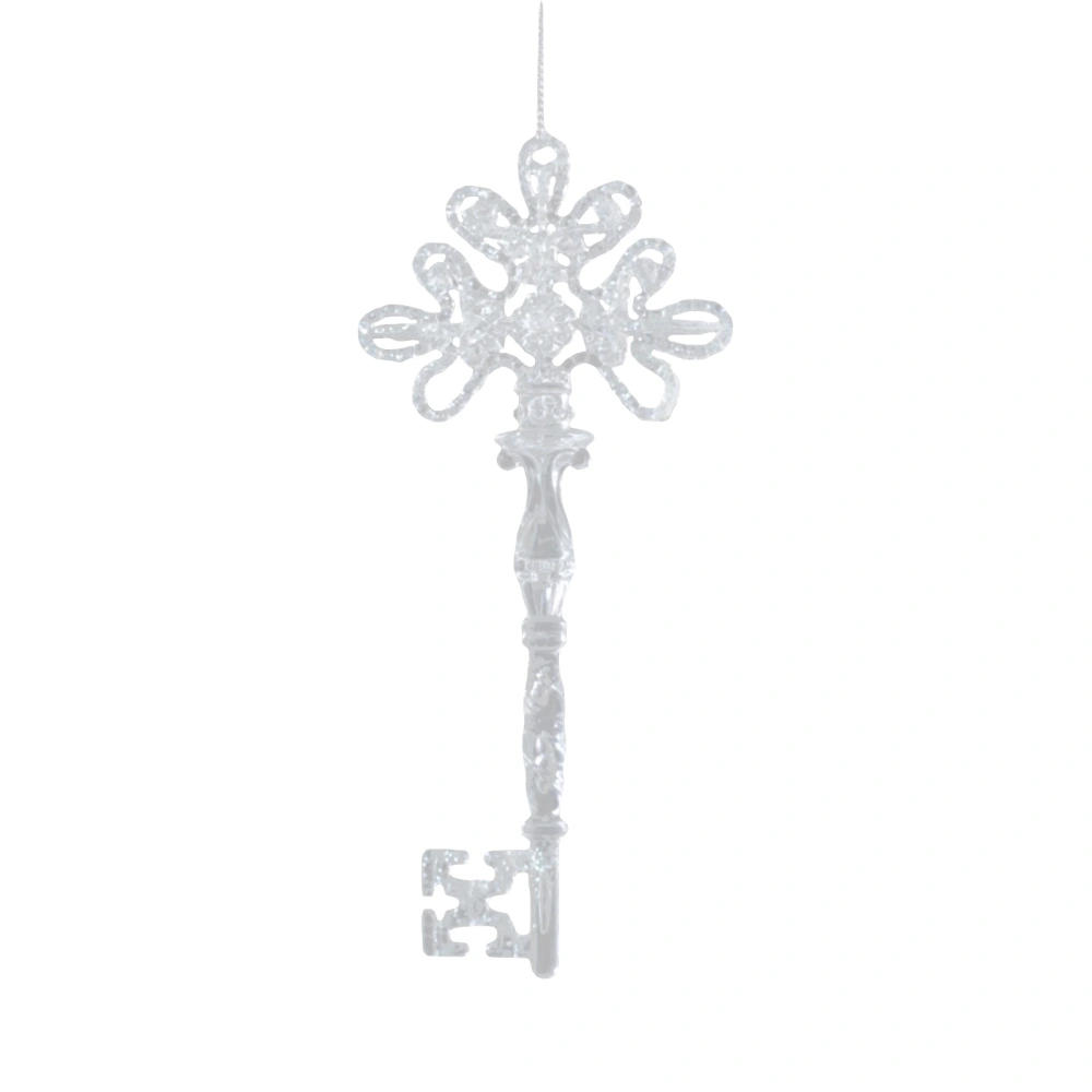 Christmas Clear Ornaments Snowflake Christmas Tree Hanging Pendant