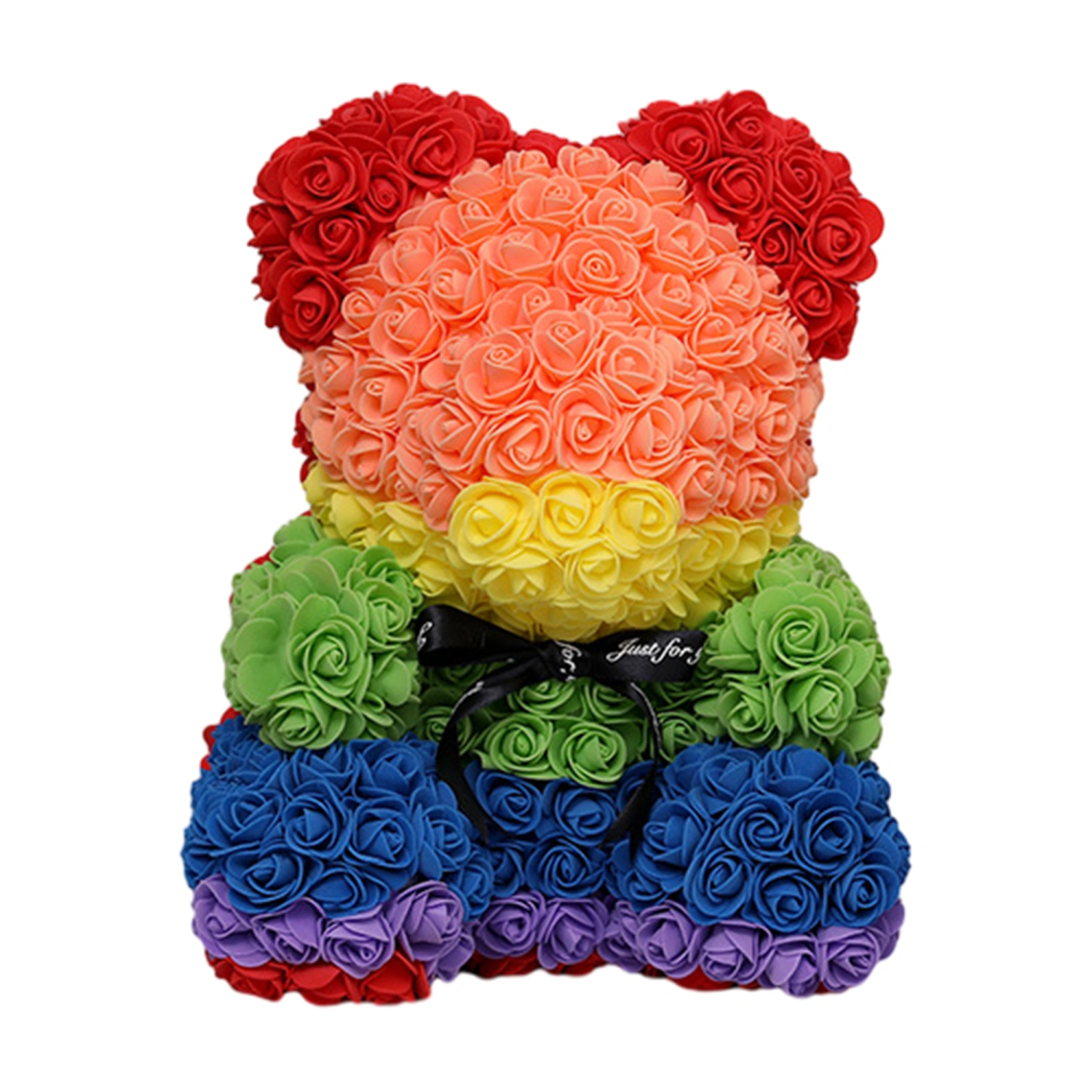 Colorful Flower Bear Handmade Bear Home Decor for Valentine's Day Gift