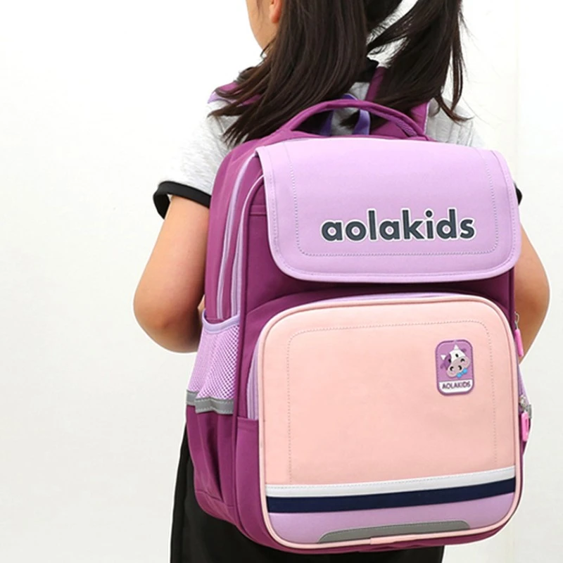 New Primary School Student Schoolbag 3-6 Grade Lightweight Burden Alleviation Spine Protection Large Capacity