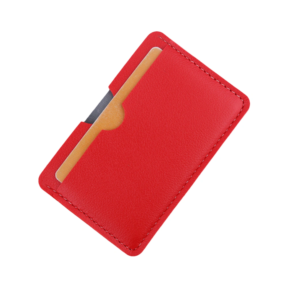 Women Card Holder, 3 Slots PU Leather Portable Slim Credit Card Holder