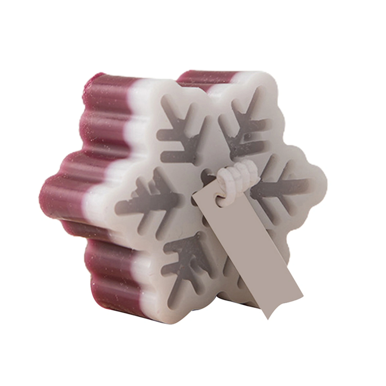 Snowflake Shape Fragrant Candle, Safe Paraffin Art Aromatic Candle