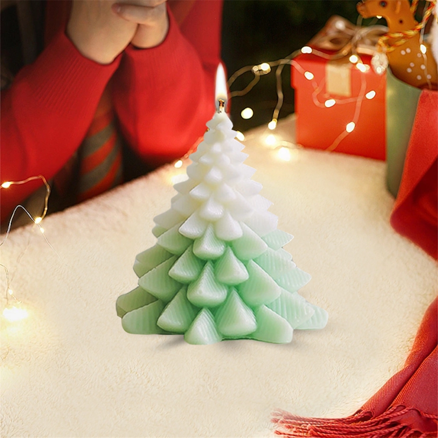 Christmas Tree Scented Candles Aromatherapy Candle Table Decorations