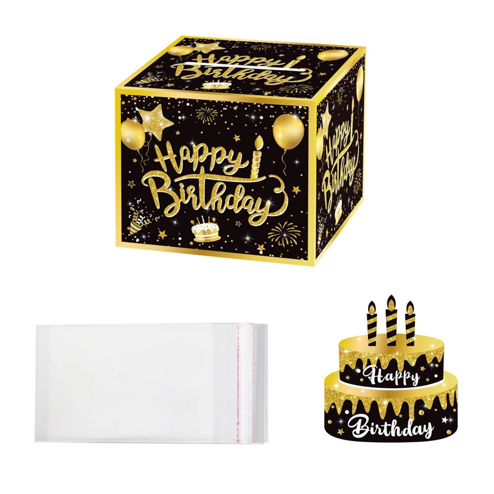 Money Pull Box for Cash Gift DIY Birthday Surprise Box with Card Set