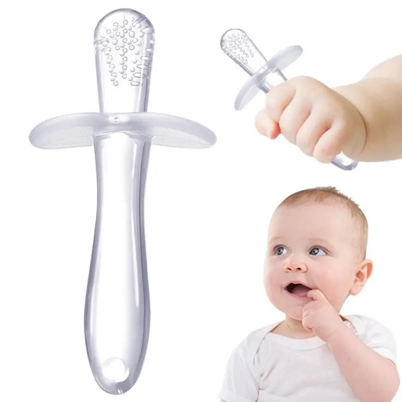 Baby Silicone Teether Infant Grind Chewable Training Tooth Tools