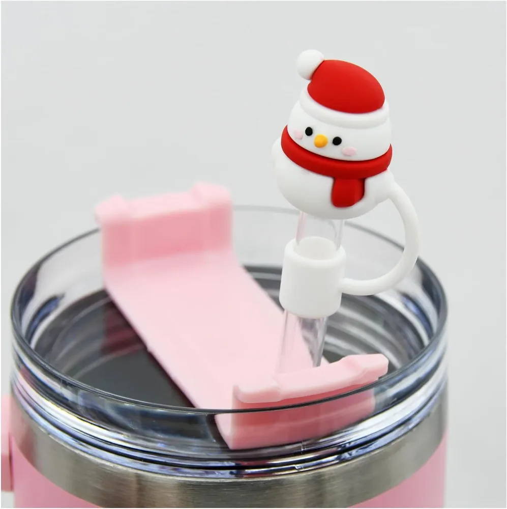 Straw Cover Rubber Accessories Christmas Gift Straw Dust Plug