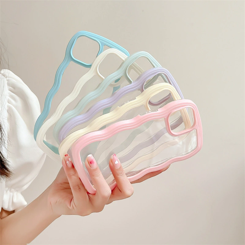 Wave Frame Transparent Suitable Female Simple X