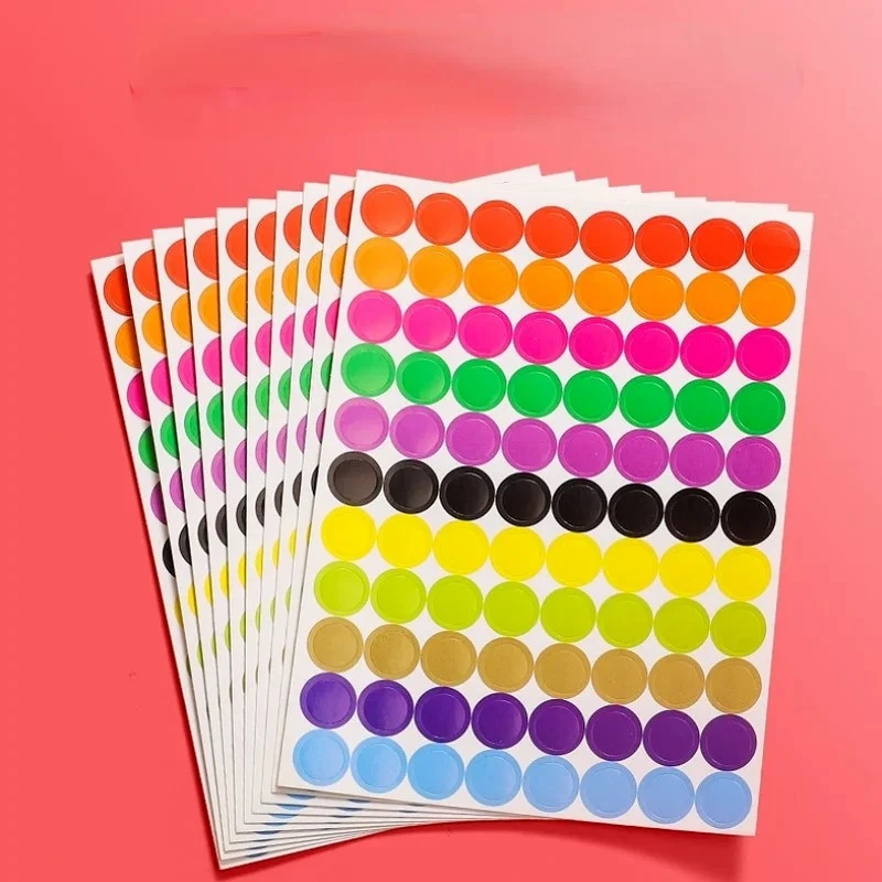 1cm Diameter Color Dot Sticker