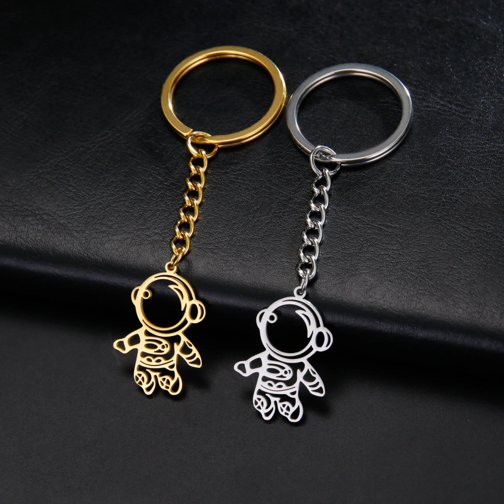 Spaceman Pendant Stainless Steel Key Ring