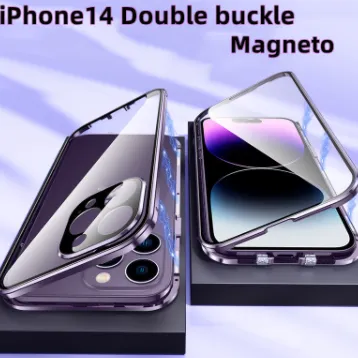 Phone Case Magnetic King Double Buckle Double-sided Glass Goggles