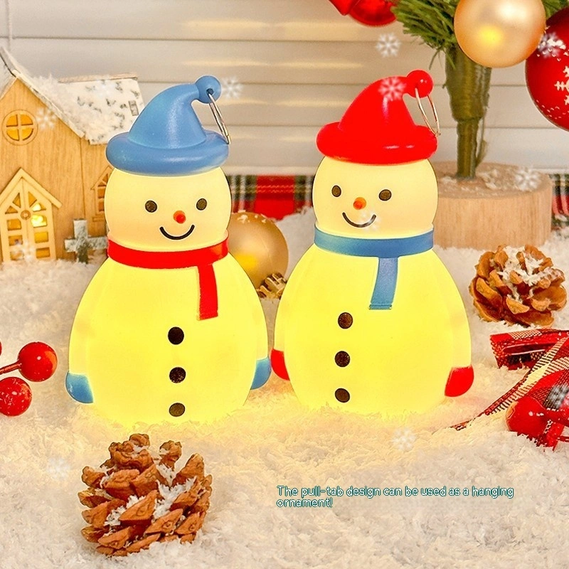 Christmas Decorations Snowman Small Night Lamp Luminous Small Ornaments