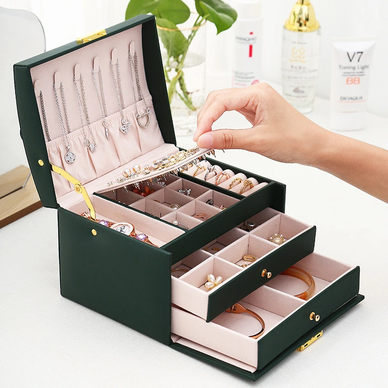 Three-layer Drawer Jewelry Box