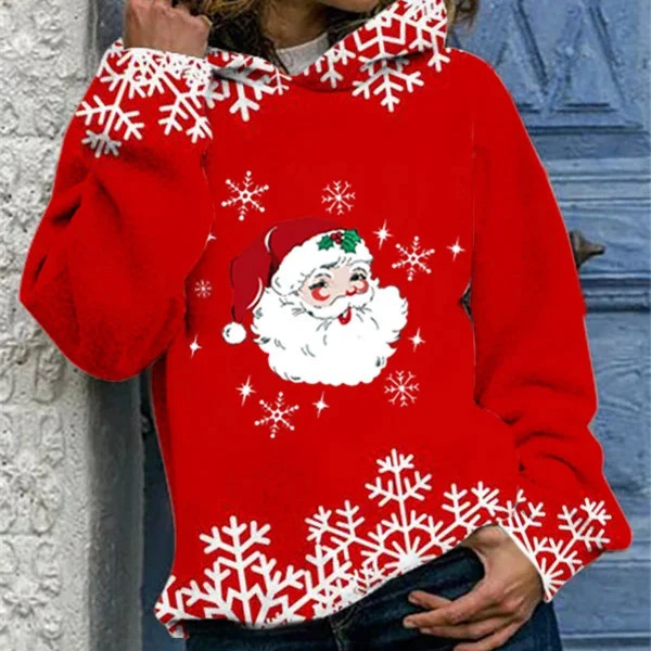 Women's Dacron Garment Loose Casual Pattern Christmas