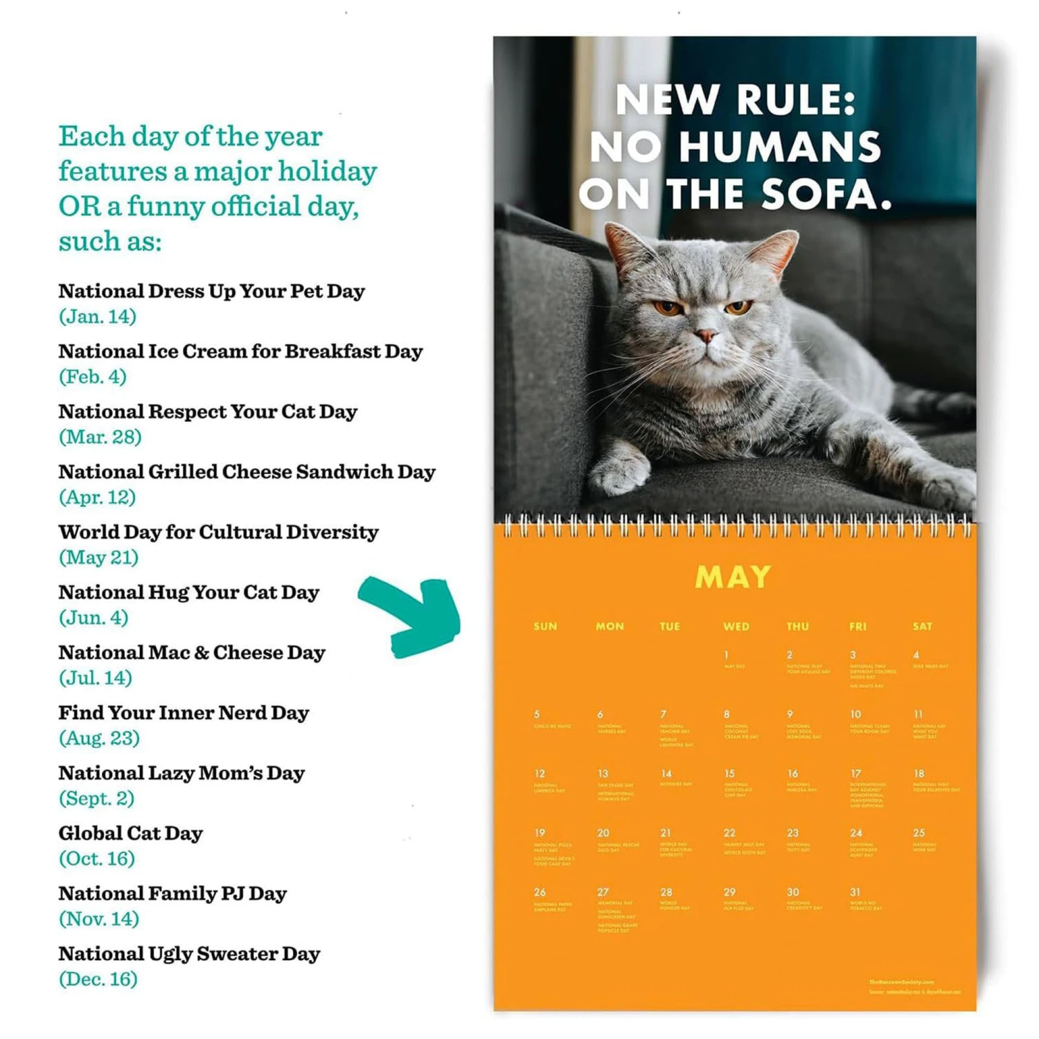 2024 Pissed-off cats calendar, Funny Monthly Planner Daily Schedule