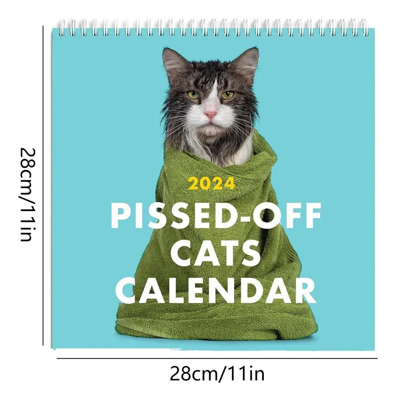 2024 Pissed-off cats calendar, Funny Monthly Planner Daily Schedule