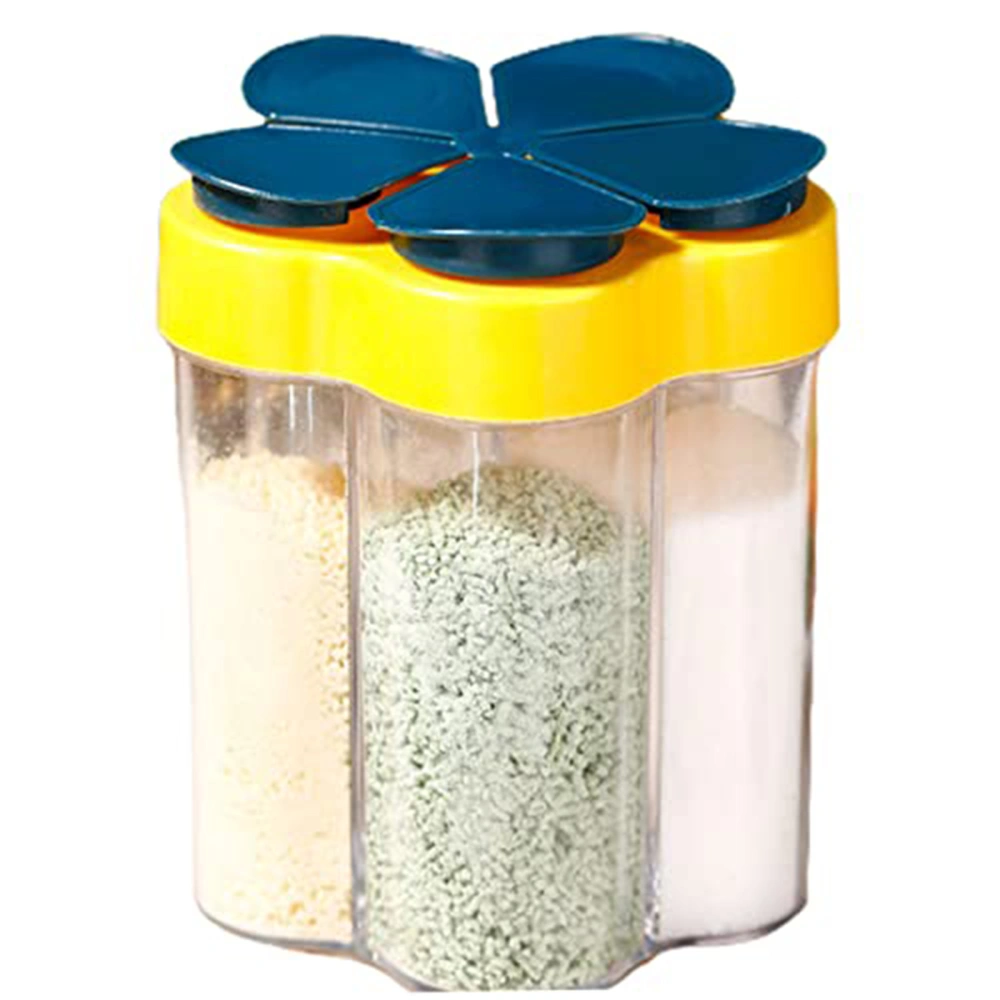 Travel Spice Containers 5 in 1 Seasoning Spice Jars Transparent