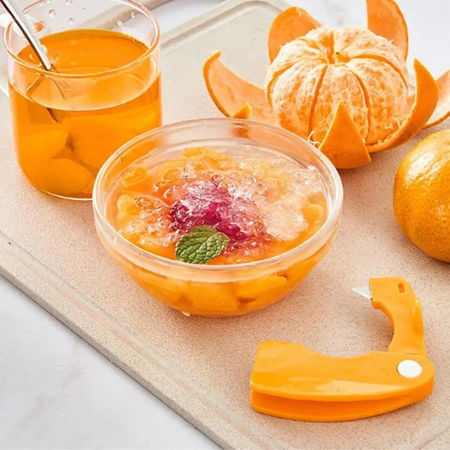 Orange Peeler, Handheld Multipurpose Fruit Zester Kitchen Tool