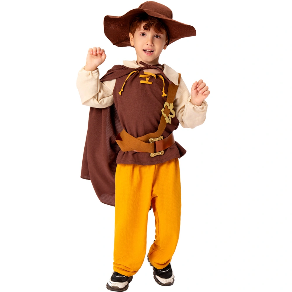 Child Knight Costume Boys Medieval Court Outfit Cosplay Costume