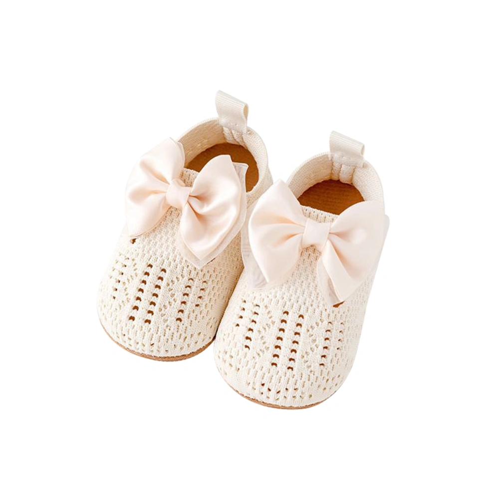 Baby Girls Princess Flats Bow Knitted Hollows out Shoes Walking Shoes 