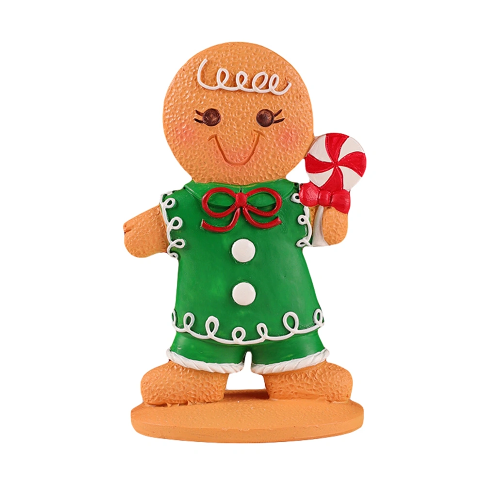 Christmas Resin Gingerbread Ornaments Cartoon Resin Decoration