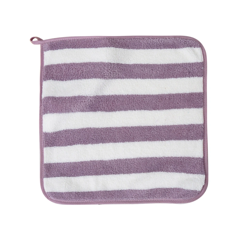 Absorbent Face Towels Striped Quick Dry Washcloths Fingertip Towel 