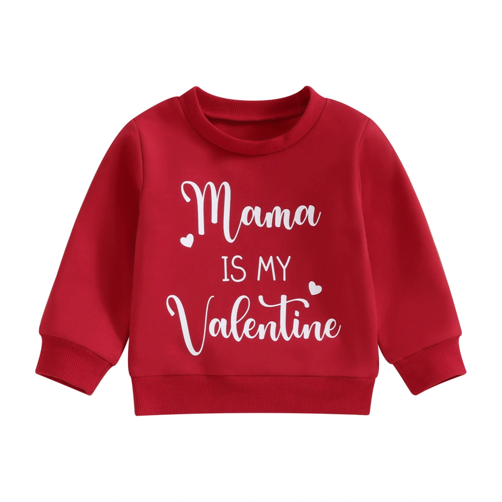 Mommy and Me Matching Outfits, Long Sleeve Letter Print Sweatshirts