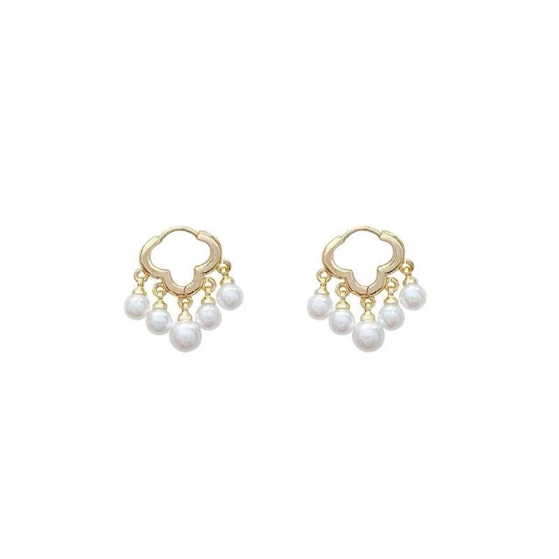 Women Clip-on Earrings, Exquisite Elegant Cloud Pearl Earrings Jewelry