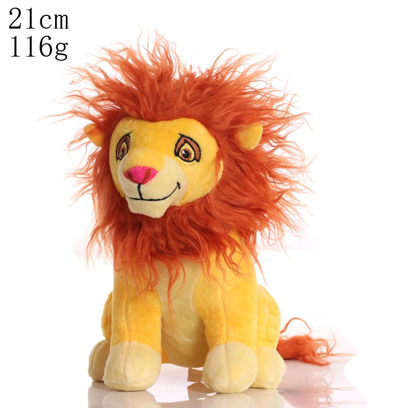 Cute Stuffed Lion Plush Animals Toy Soft Throw Pillows for Home