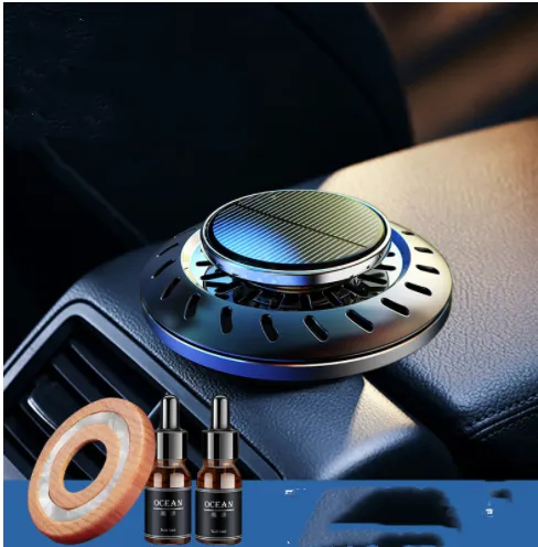 Solar Rotating Car Perfume Creative Car Interior