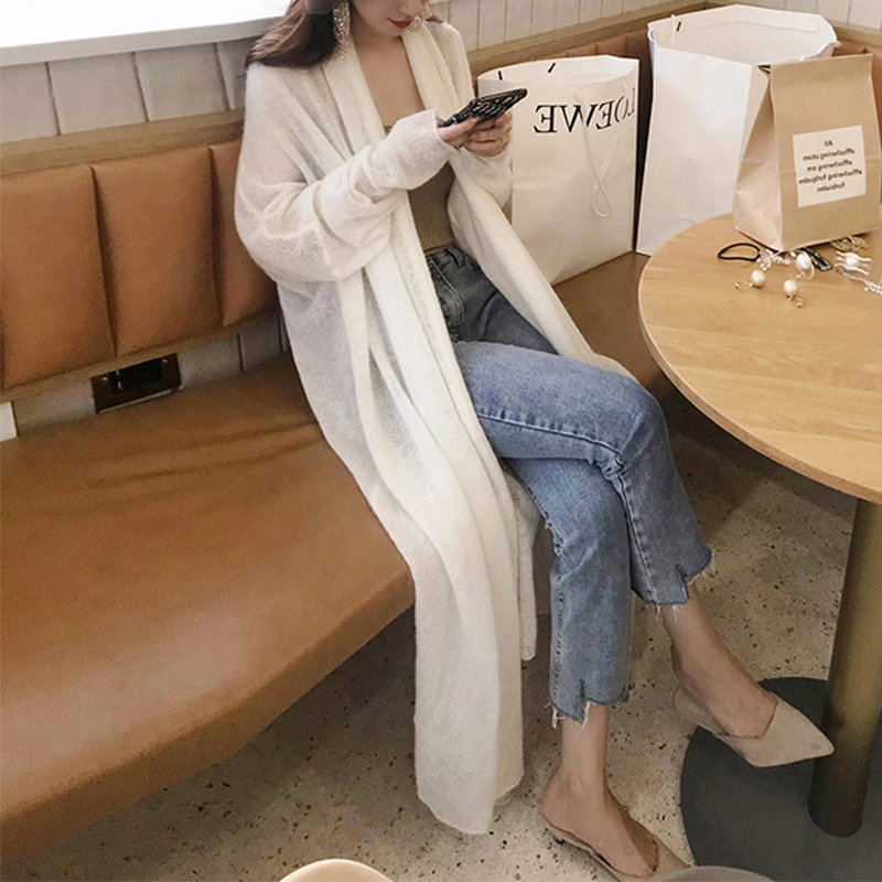 Women's Fashion Mohair Knit Cardigan