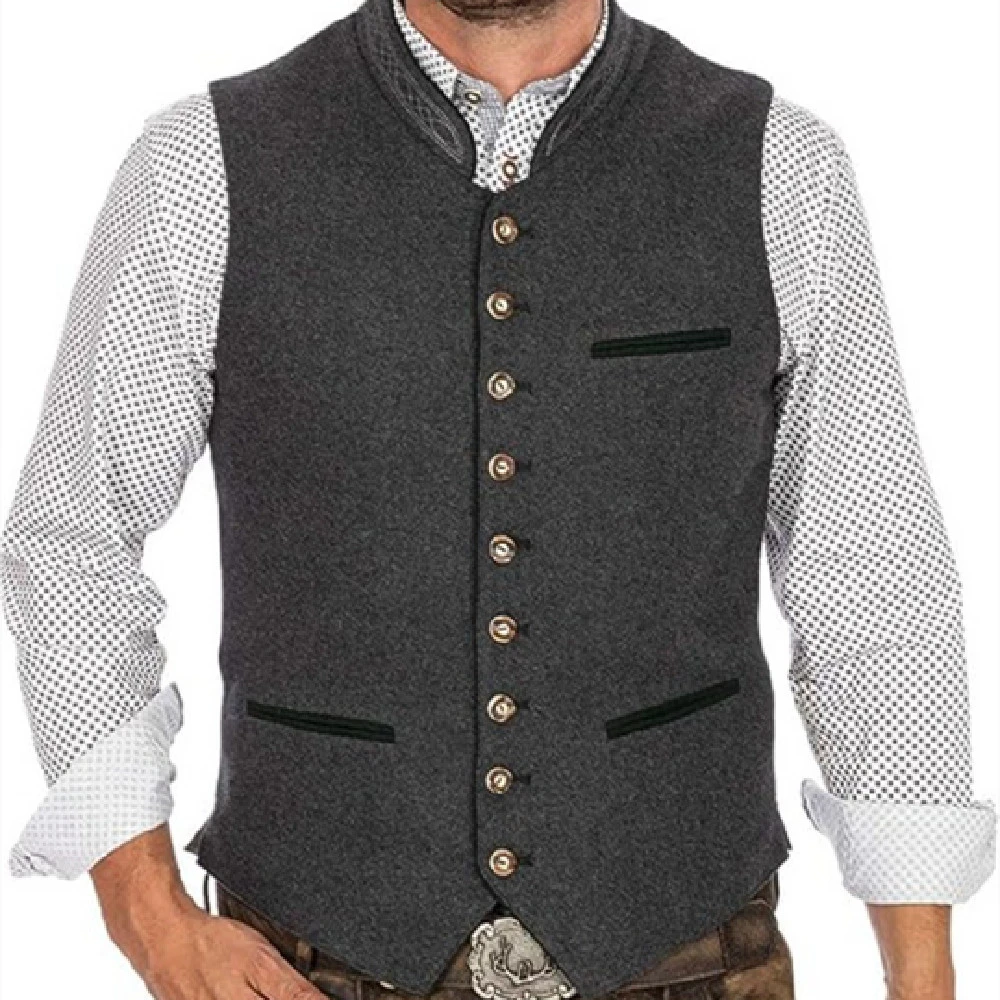 New Men's Fashion Dress Vest