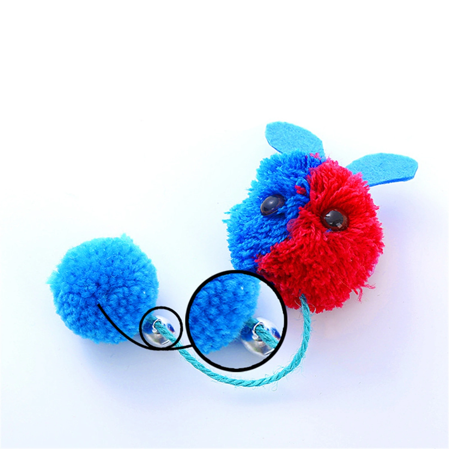 Cat Ball Toy with Bell, Big Eyed Monster Cat Balls for Doing Exercise