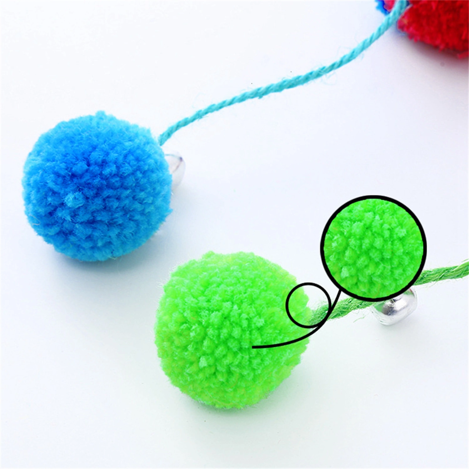 Cat Ball Toy with Bell, Big Eyed Monster Cat Balls for Doing Exercise