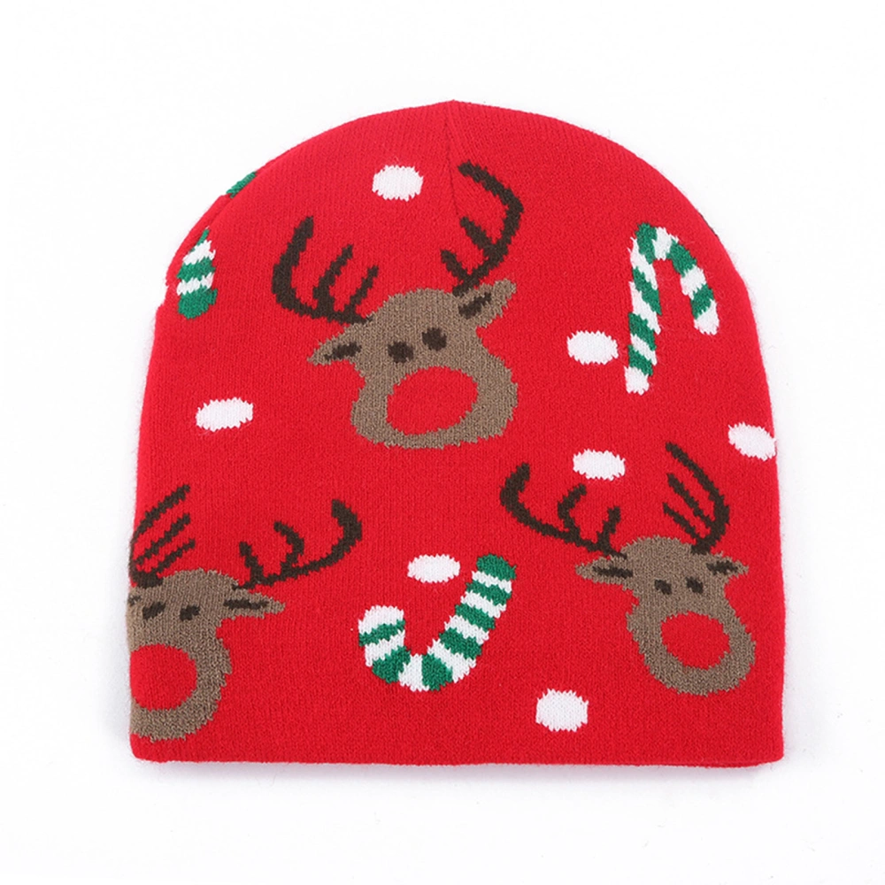 Christmas Beanie for Women and Men Knit Cap Letter Gift Box Print Cap