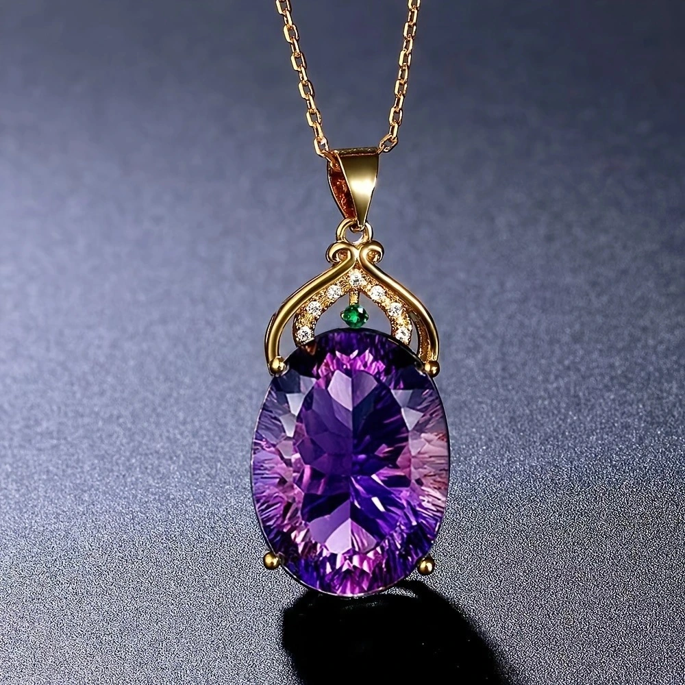 Stylish Pendant Ametrine Gemstone Necklace