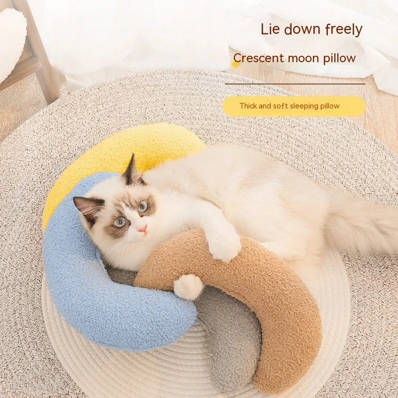 New Pet Supplies Soft For Cats And Dogs Pillow Crescent Type