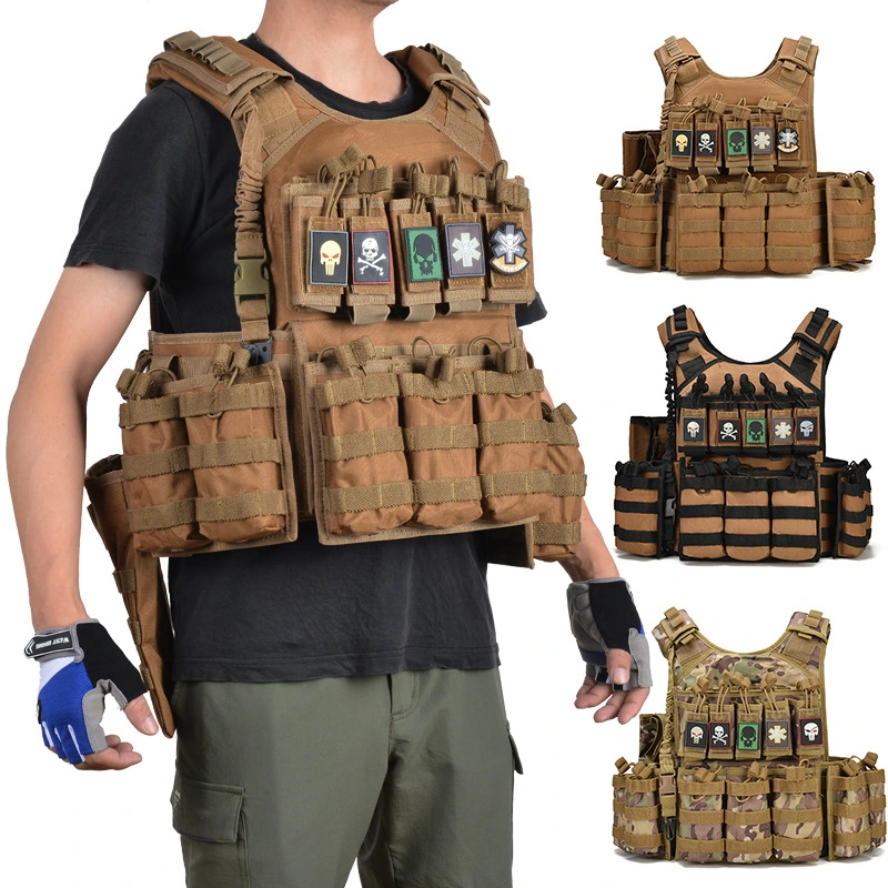 Men's Oxford Cloth Vest Multi-functional Power Strip Amphibious Vest