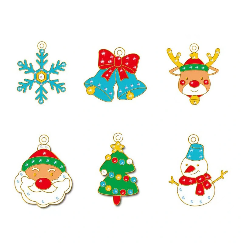 Free Gel Painting Crystal Glue Painting DIY Goo Card Coloring Pendant Christmas Halloween Children Gift And Ornament