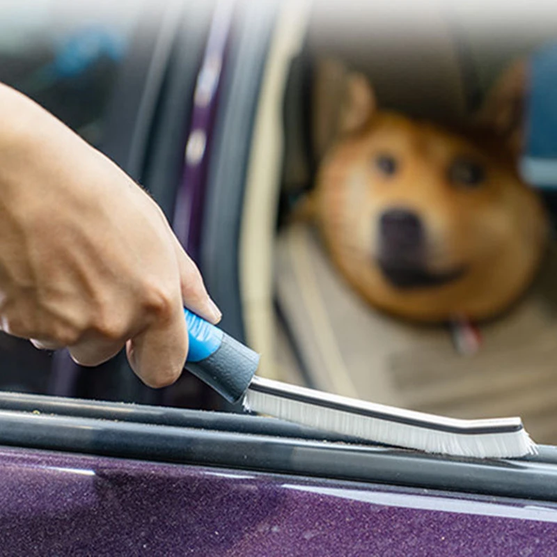 Sickle Brush For Car Cleaning Edges And Crevices